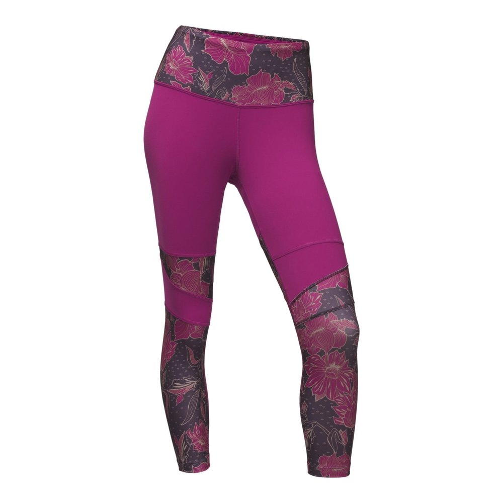 NEW The North Face Motivation High Rise Printed Crop - Women's Wild Aster Purple
